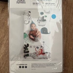 Rookie Humans Baby Crib Sheet with Nautical Design